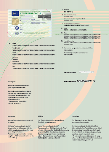 European Vehicle Export Documents